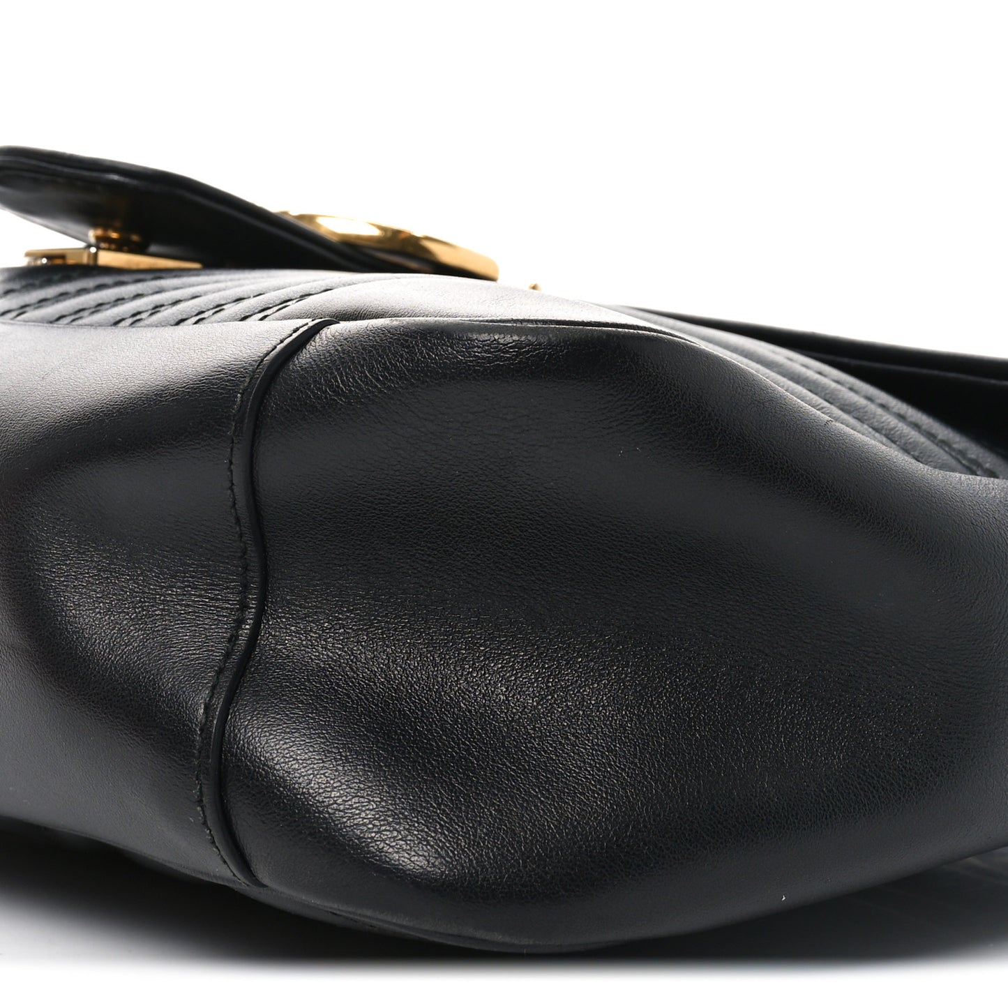 Calfskin Matelasse Large GG Marmont Shoulder Bag Black