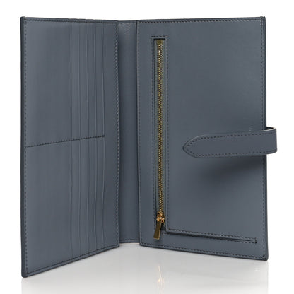 Celine Grained Calfskin Large Multifunction Strap Wallet Medium Grey 5 of 8