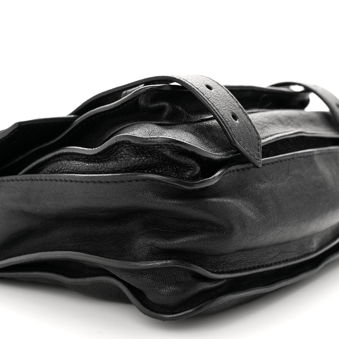 Lambskin PS1 Mini Pouch Messenger Black
