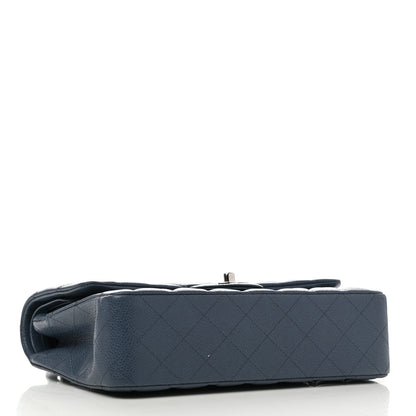 Chanel Caviar Quilted Medium Double Flap Blue 3 of 10