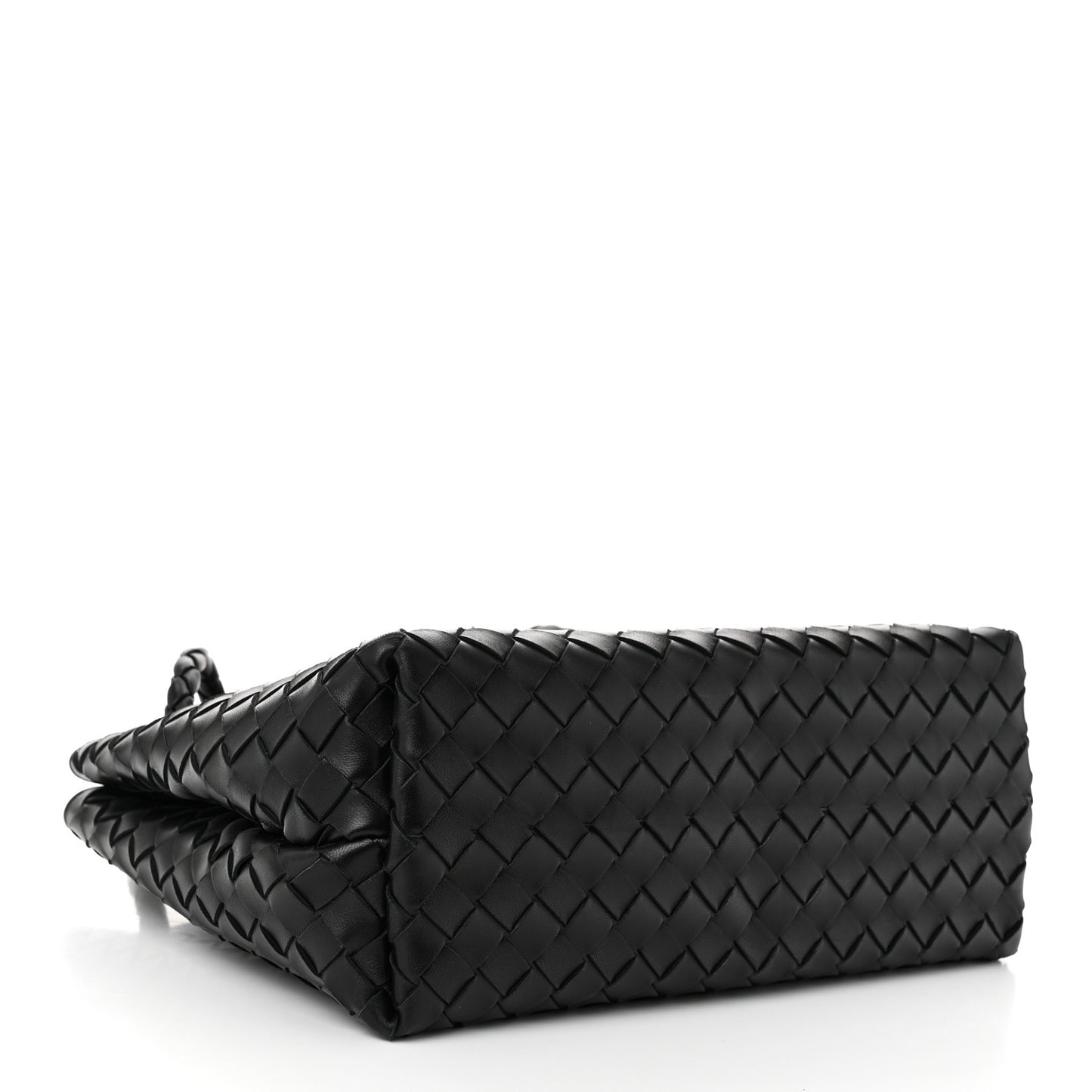 Nappa Intrecciato Medium Andiamo Shoulder Bag Black