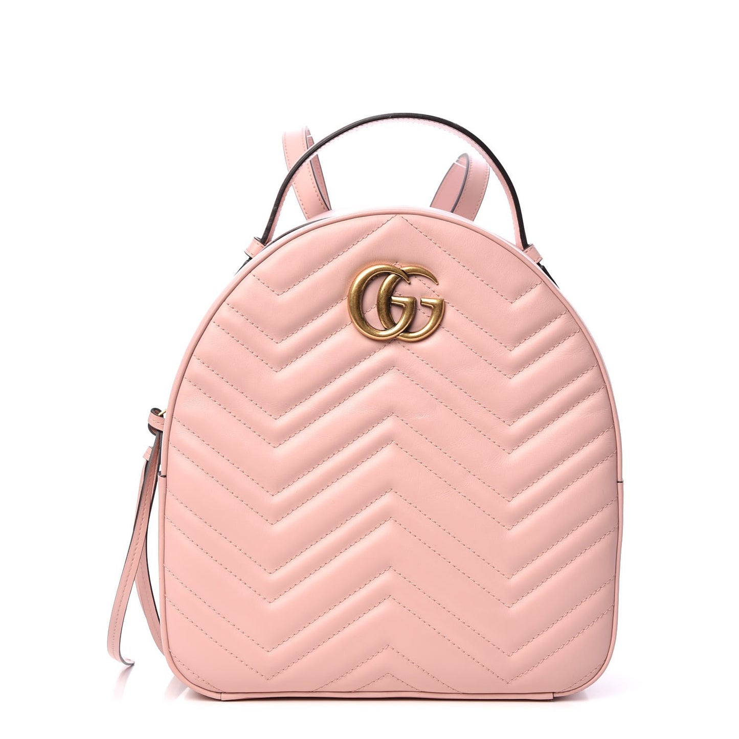 Calfskin Matelasse GG Marmont Dome Backpack Perfect Pink