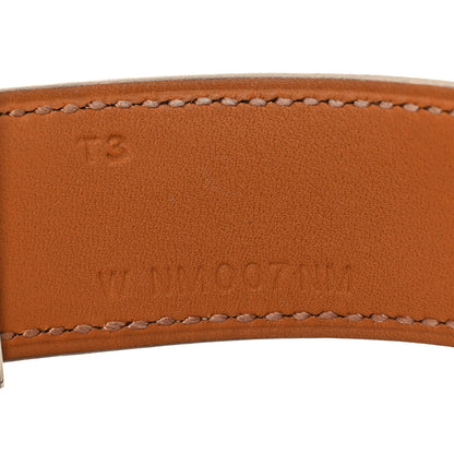 Hermes Matte Niloticus Crocodile Himalaya Collier De Chien CDC 24 Bracelet T3 Blanc 5 of 6