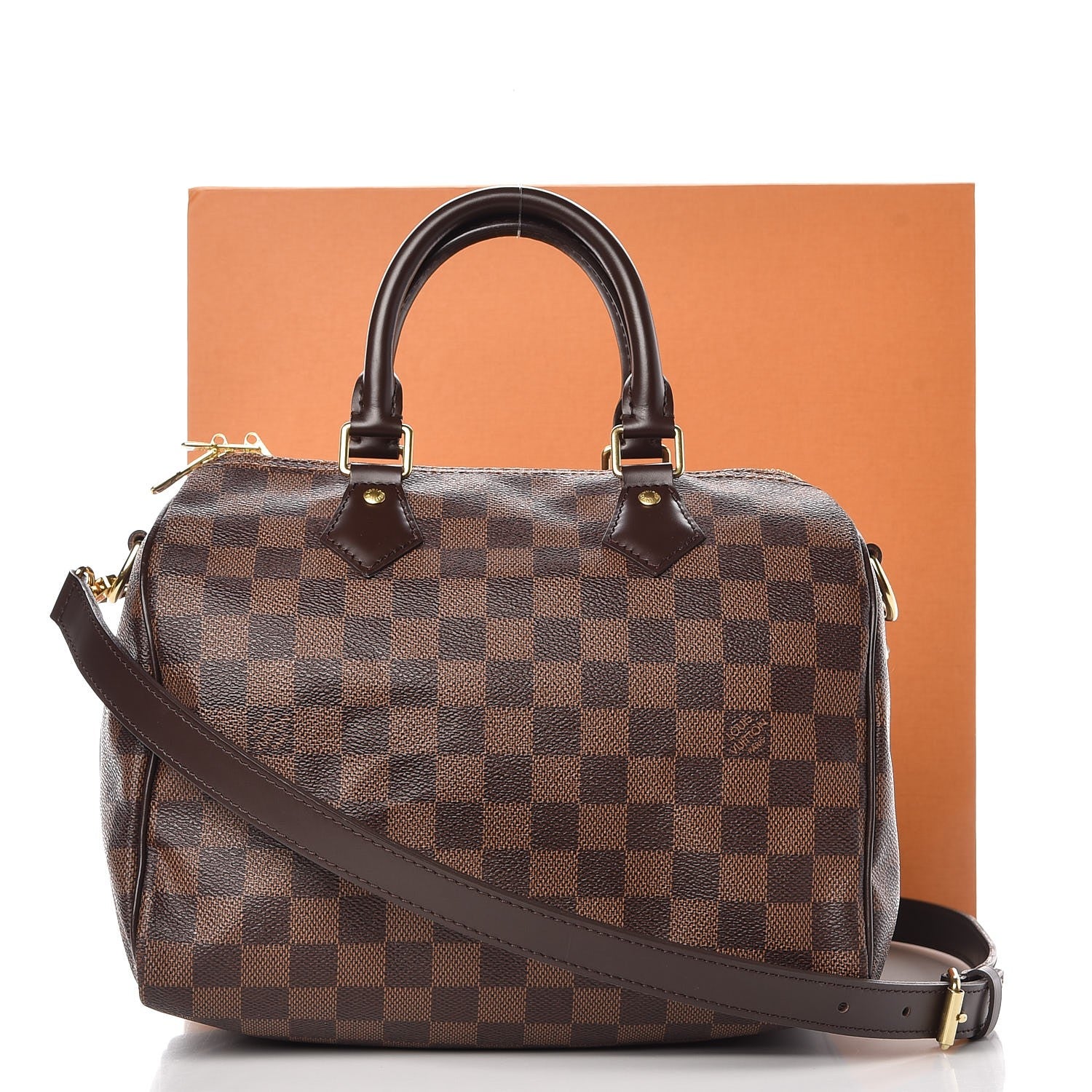 Louis Vuitton Damier Ebene Speedy Bandouliere 25 10 of 10