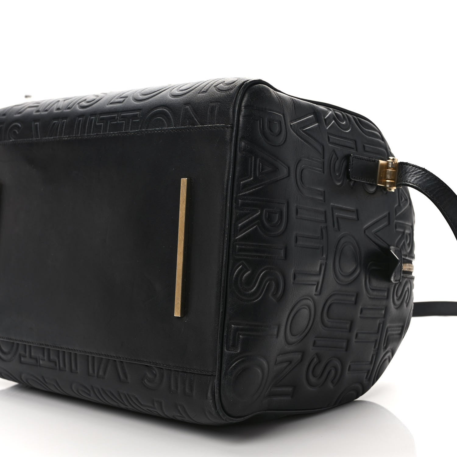 Louis Vuitton Calfskin Embossed Speedy Cube 30 Black 8 of 10