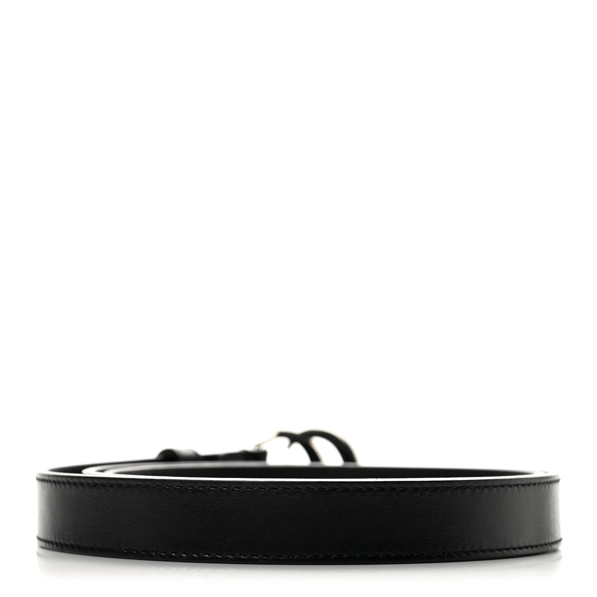 Gucci Calfskin Double G 20mm Belt 80 32 Black 2 of 8
