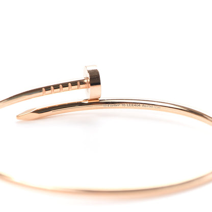Cartier 18K Pink Gold Small Juste Un Clou Bracelet 16 4 of 6