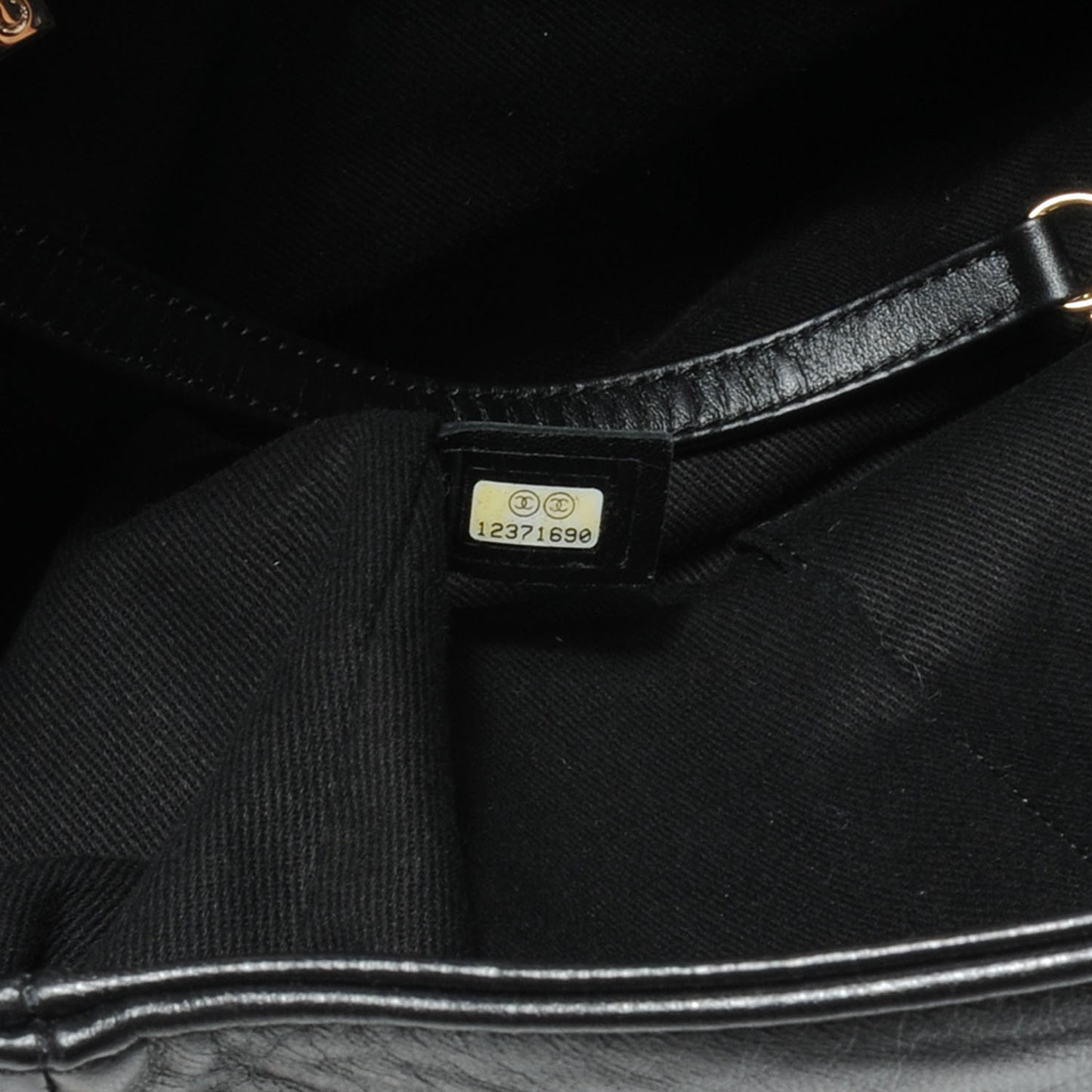 Leather Jersey Large Scales Flap Black