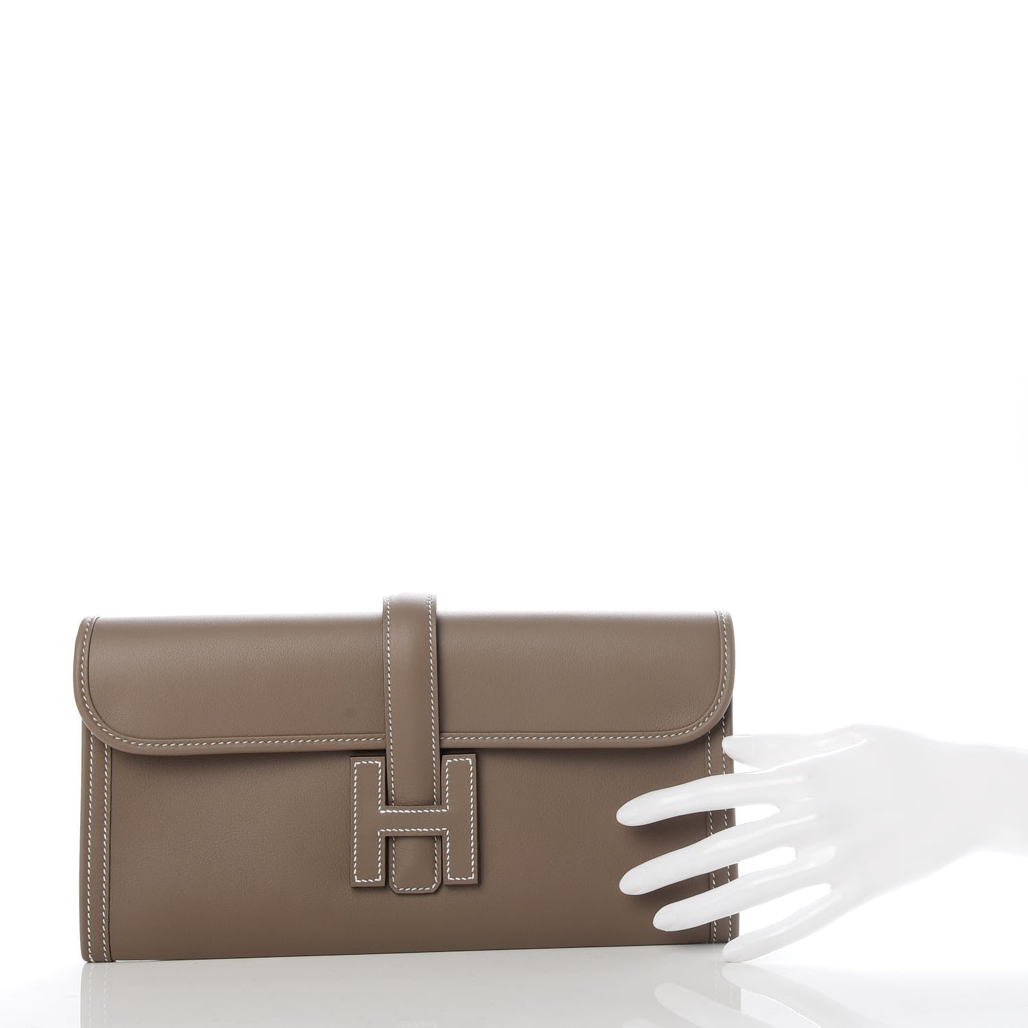 Hermes Swift Jige Elan 29 Clutch Etoupe 2 of 8