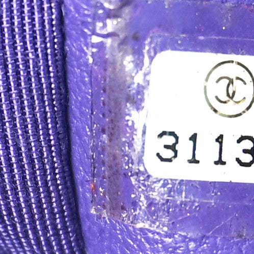 Tie Dye Calfskin Quilted Medium Chanel 19 Flap Blue Purple