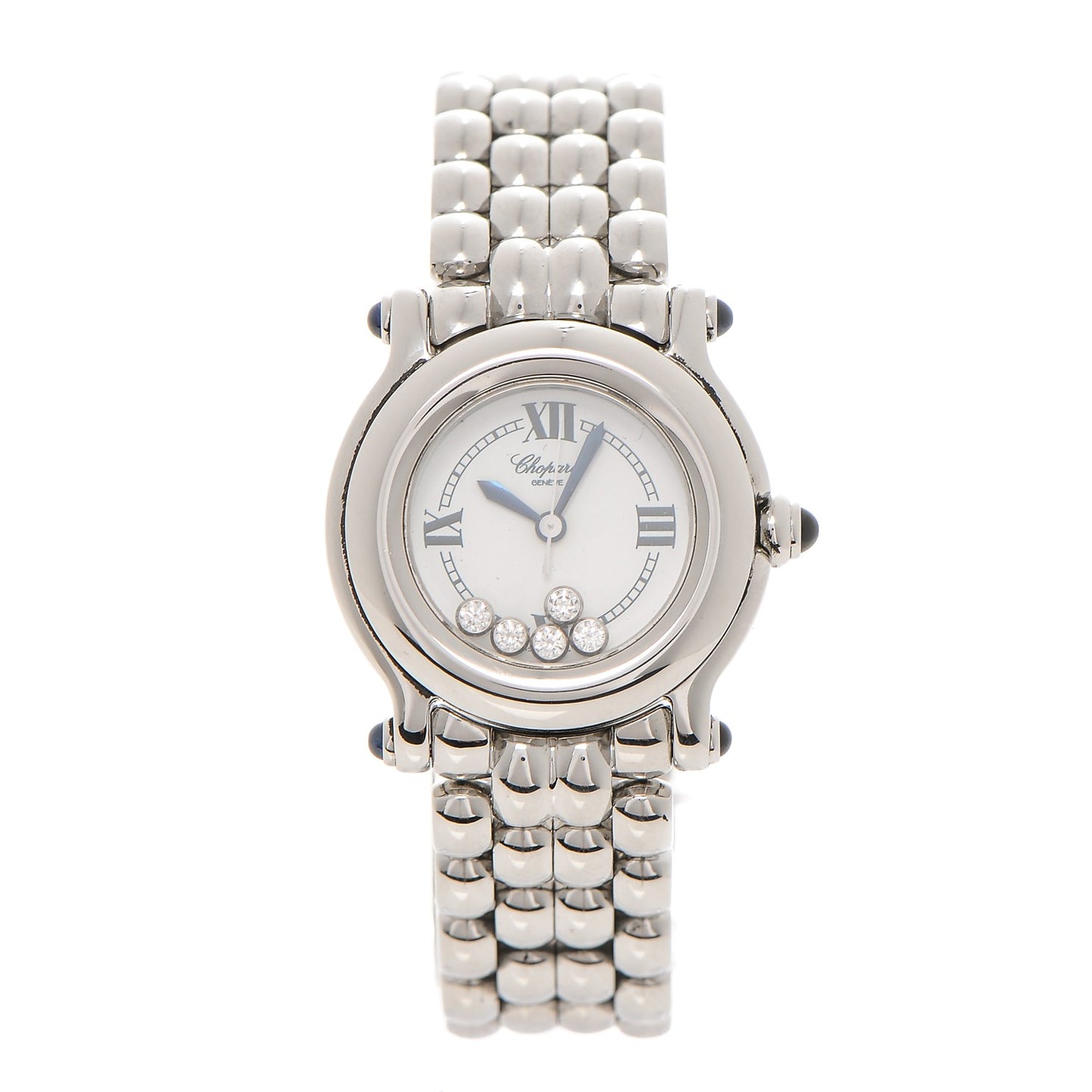 Stainless Steel 5 Diamond 26mm Happy Sport Quartz Watch
