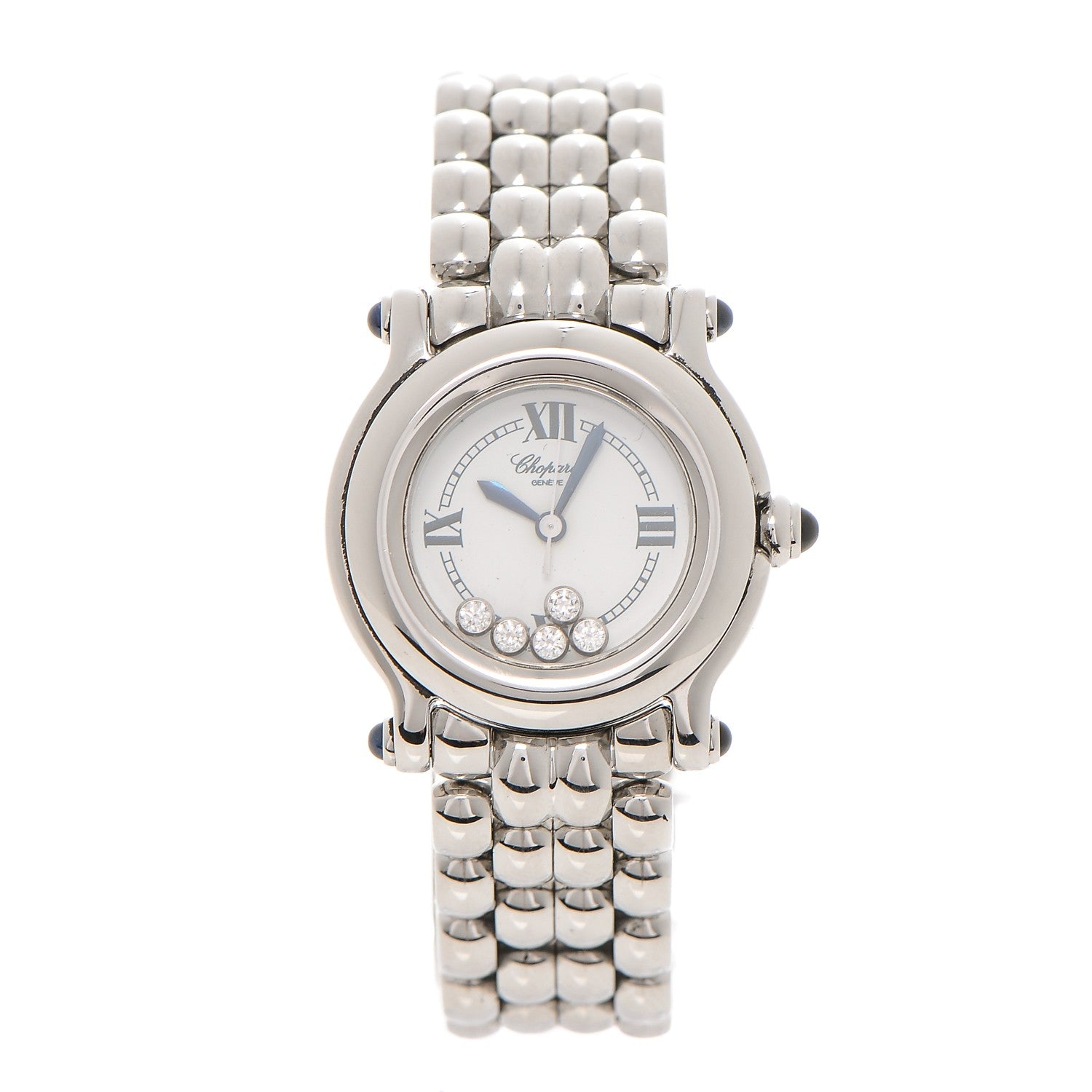 Chopard Stainless Steel 5 Diamond 26mm Happy Sport Quartz Watch 1 of 8