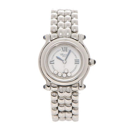 Chopard Stainless Steel 5 Diamond 26mm Happy Sport Quartz Watch 1 of 8