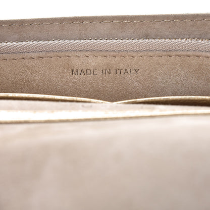 Christian Dior Metallic Calfskin Diorama Wallet on Chain Pouch Light Gold 7 of 7