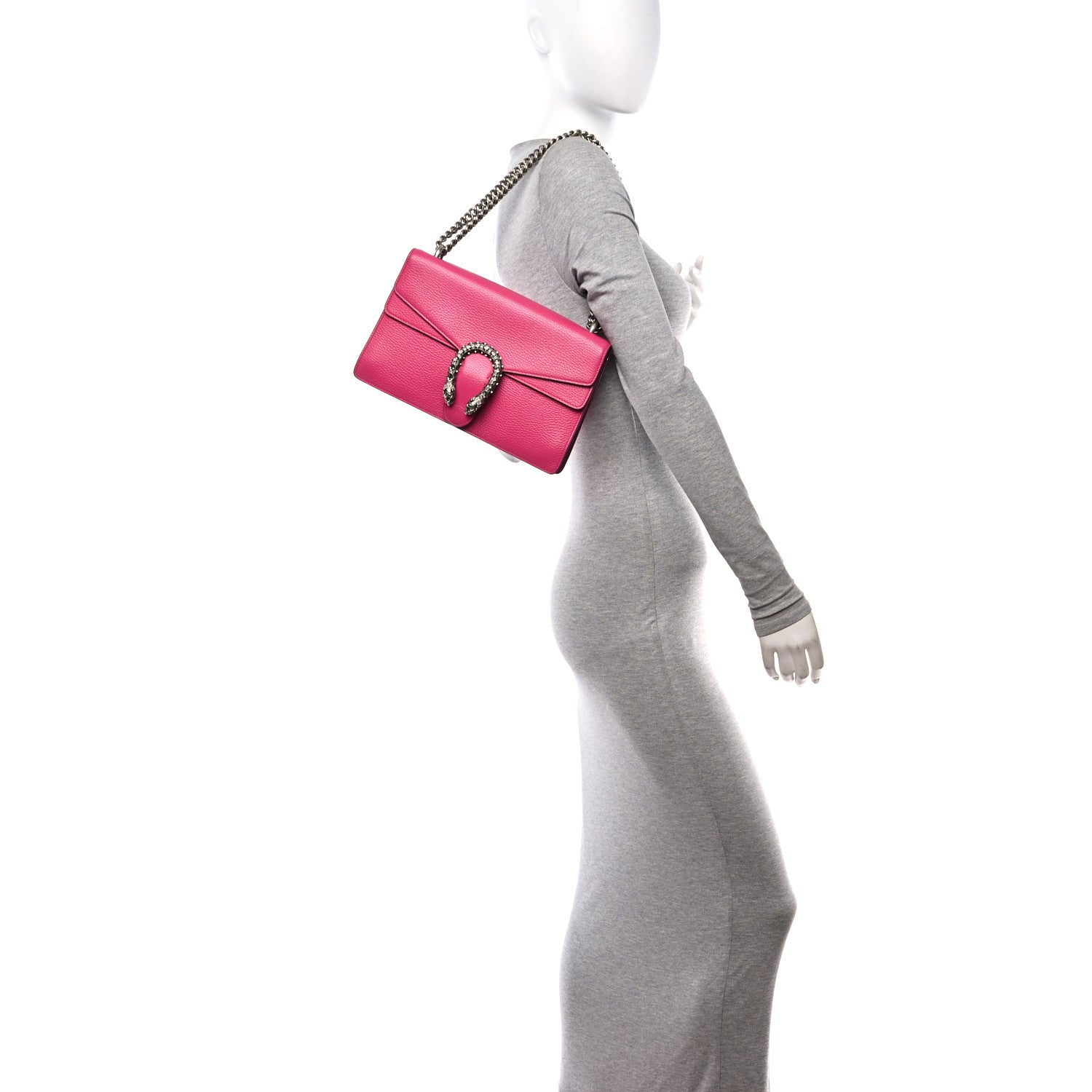 Gucci Dollar Calfskin Small Dionysus Shoulder Bag Box Pink 2 of 10