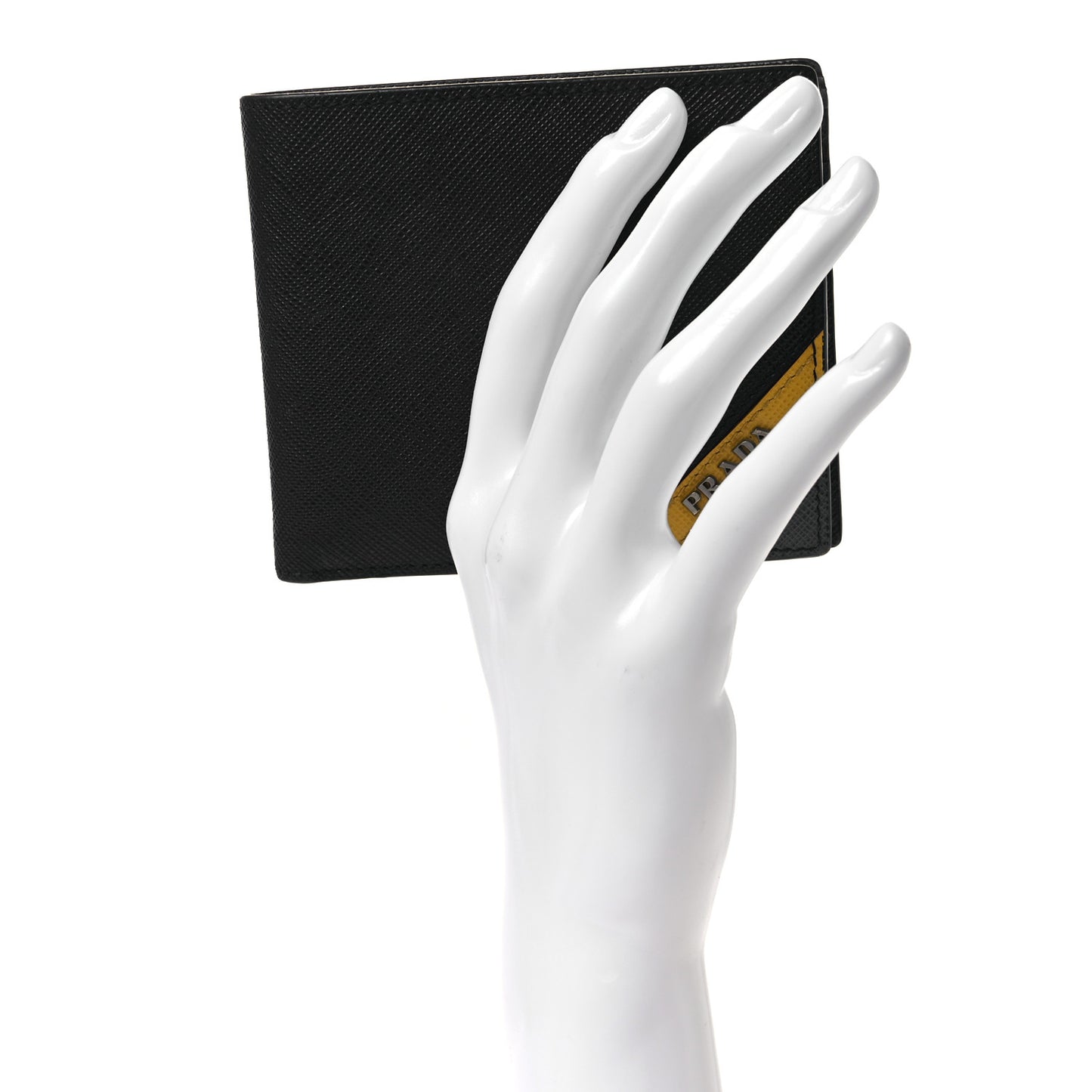 Saffiano Tri-Color Bi-Fold Wallet Baltico Girasole Marmo
