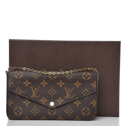 Louis Vuitton Monogram Pochette Felicie Chain Wallet Fuchsia 11 of 11