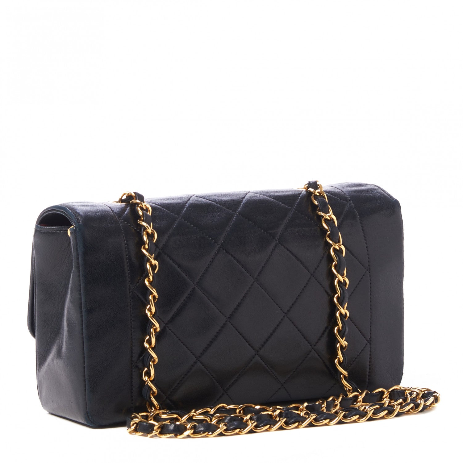 Chanel Lambskin Quilted Small Single Flap Black 2 of 9
