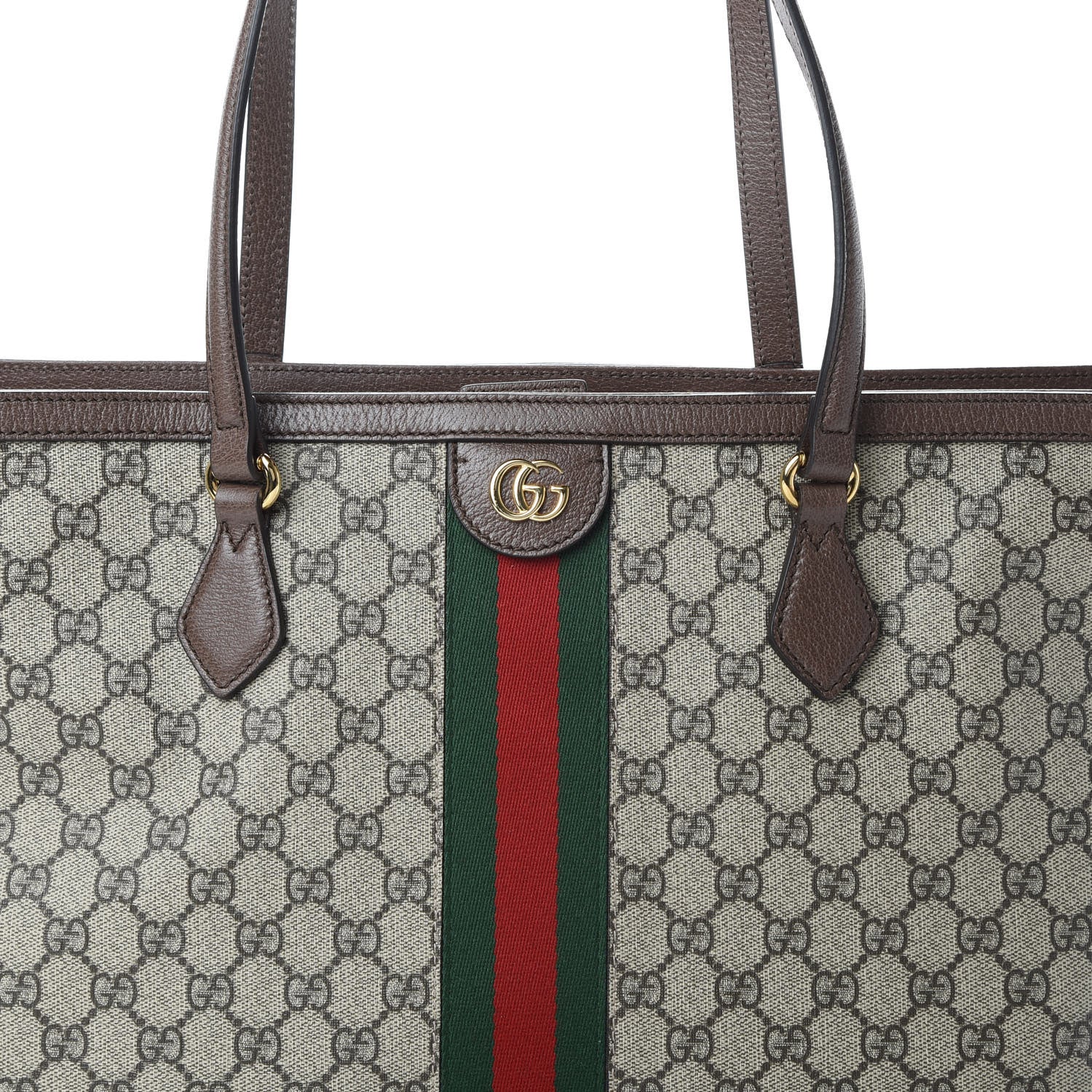 Gucci GG Supreme Monogram Medium Ophidia Shopping Tote Brown 8 of 10