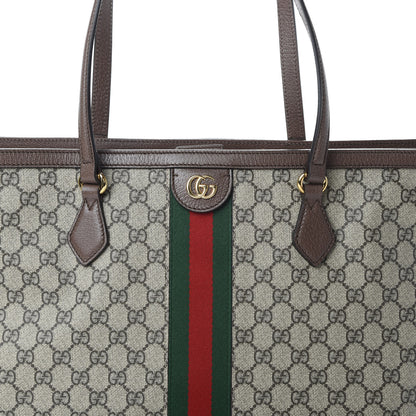 Gucci GG Supreme Monogram Medium Ophidia Shopping Tote Brown 8 of 10