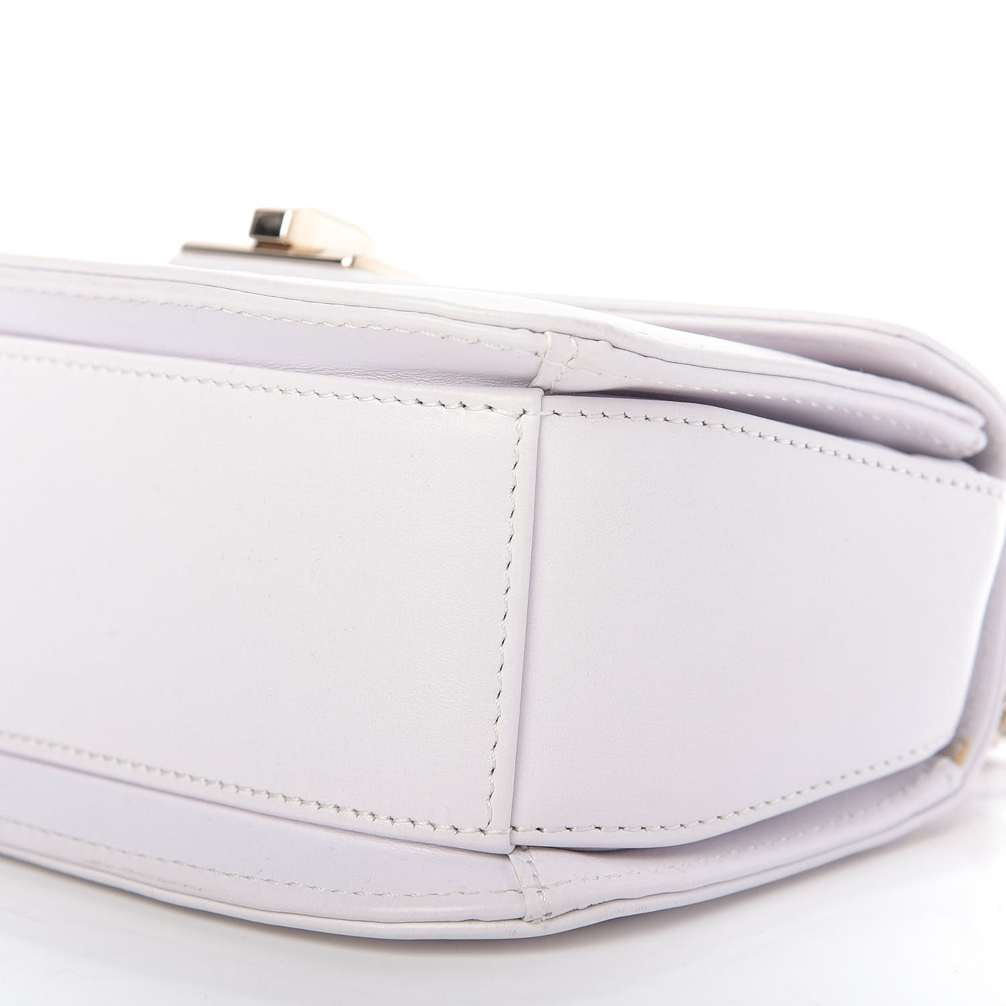 Calfskin VLTN Small Shoulder Bag White