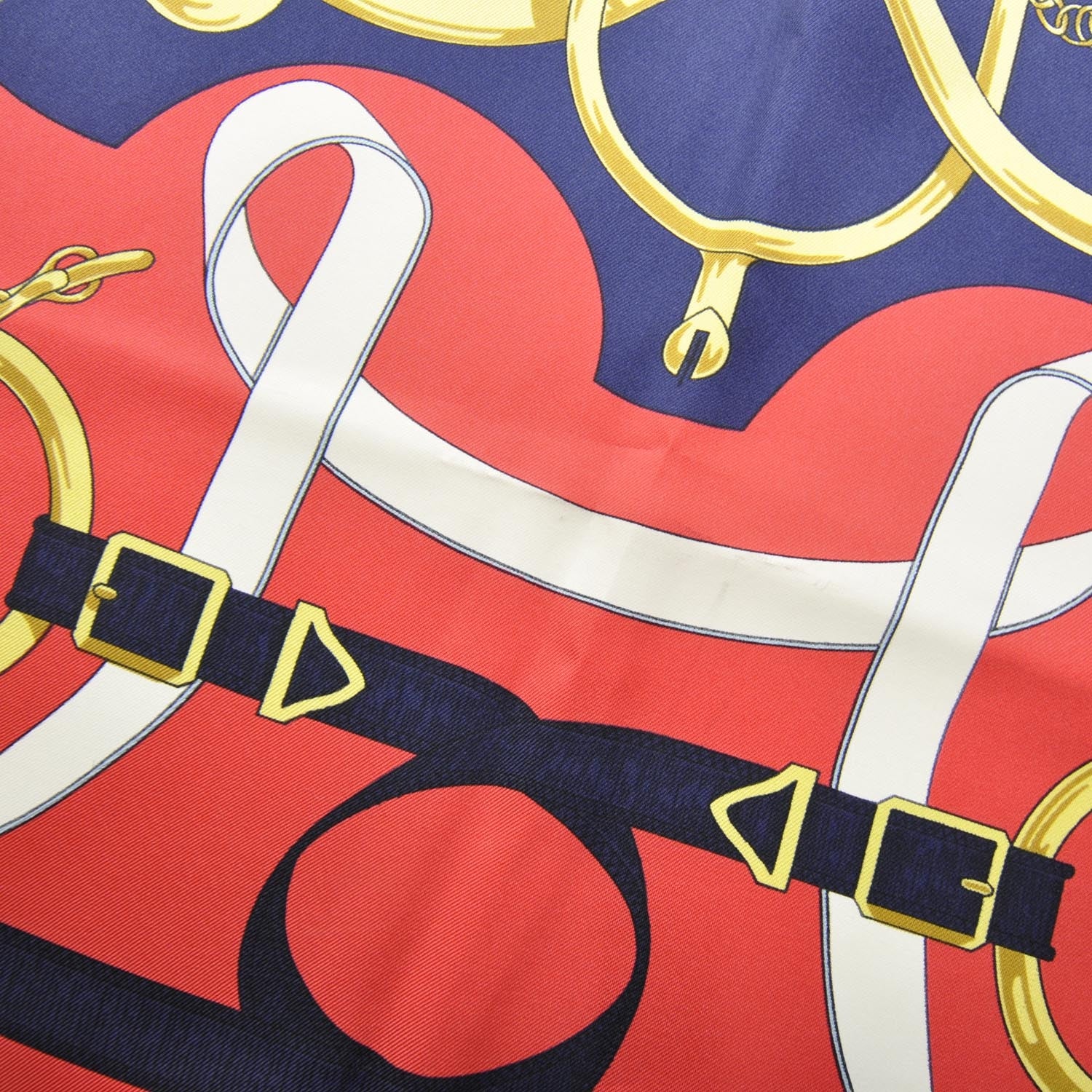 Hermes Silk Eperon D Or Scarf 90 Bleu 4 of 8