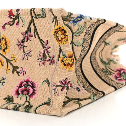 Christian Dior Raffia Embroidered Petites Fleurs Medium Book Tote Natural 10 of 12