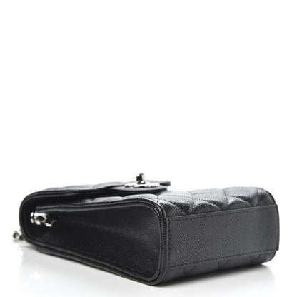 Chanel Caviar Quilted Classic Phone Holder Black 4 of 11