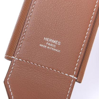 Hermes Swift Epsom Pocket Kelly Shoulder Strap Gold 3 of 6