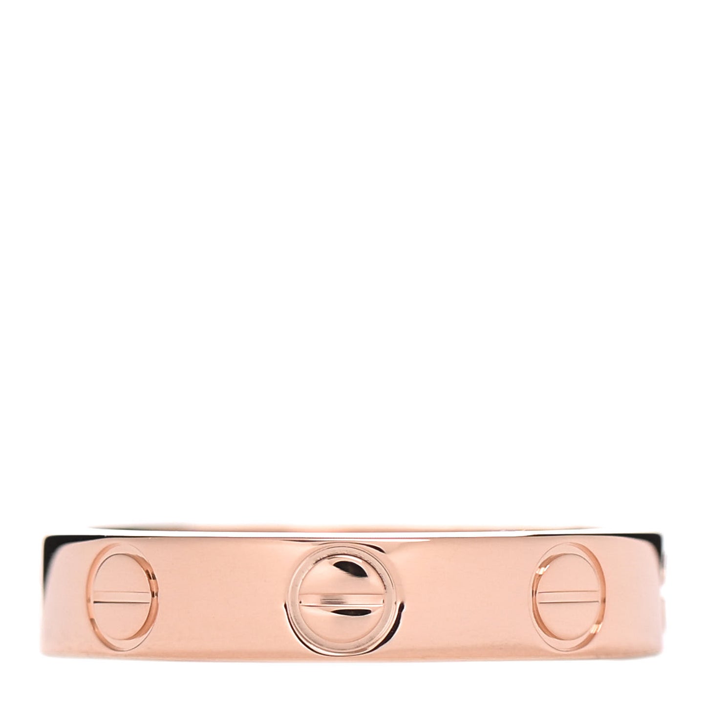 18K Pink Gold 3.5mm LOVE Wedding Band Ring 47 4