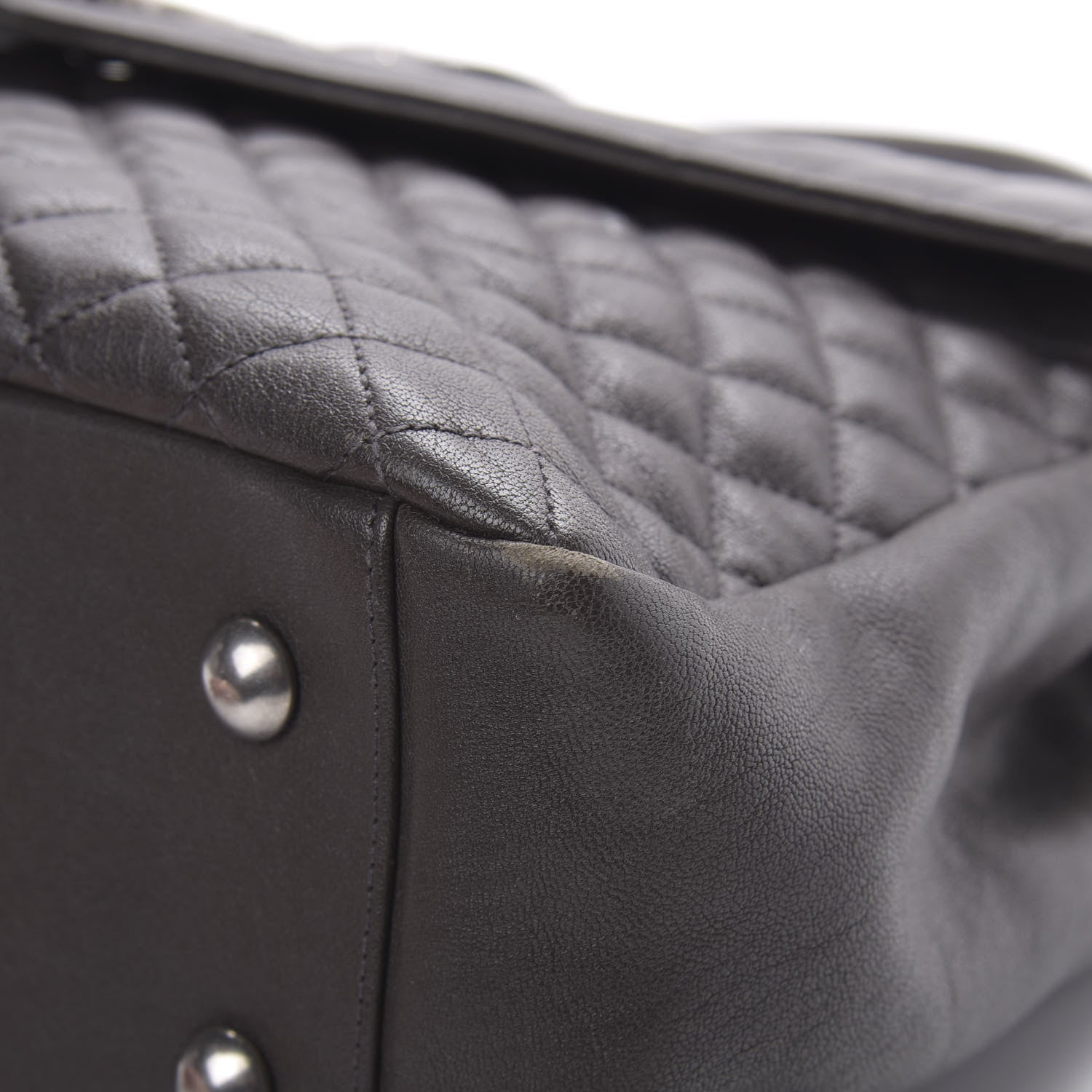 Saint Laurent Sheepskin Tri-quilt Monogram Large College Satchel Asphalt 10 of 18