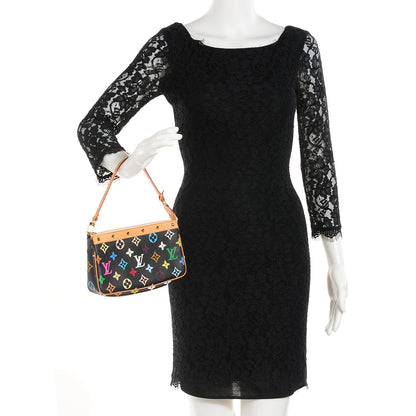 Louis Vuitton Monogram Multicolor Pochette Accessories Black 2 of 7