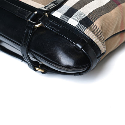 Burberry House Check Bridle Calfskin Tote Black 7 of 24