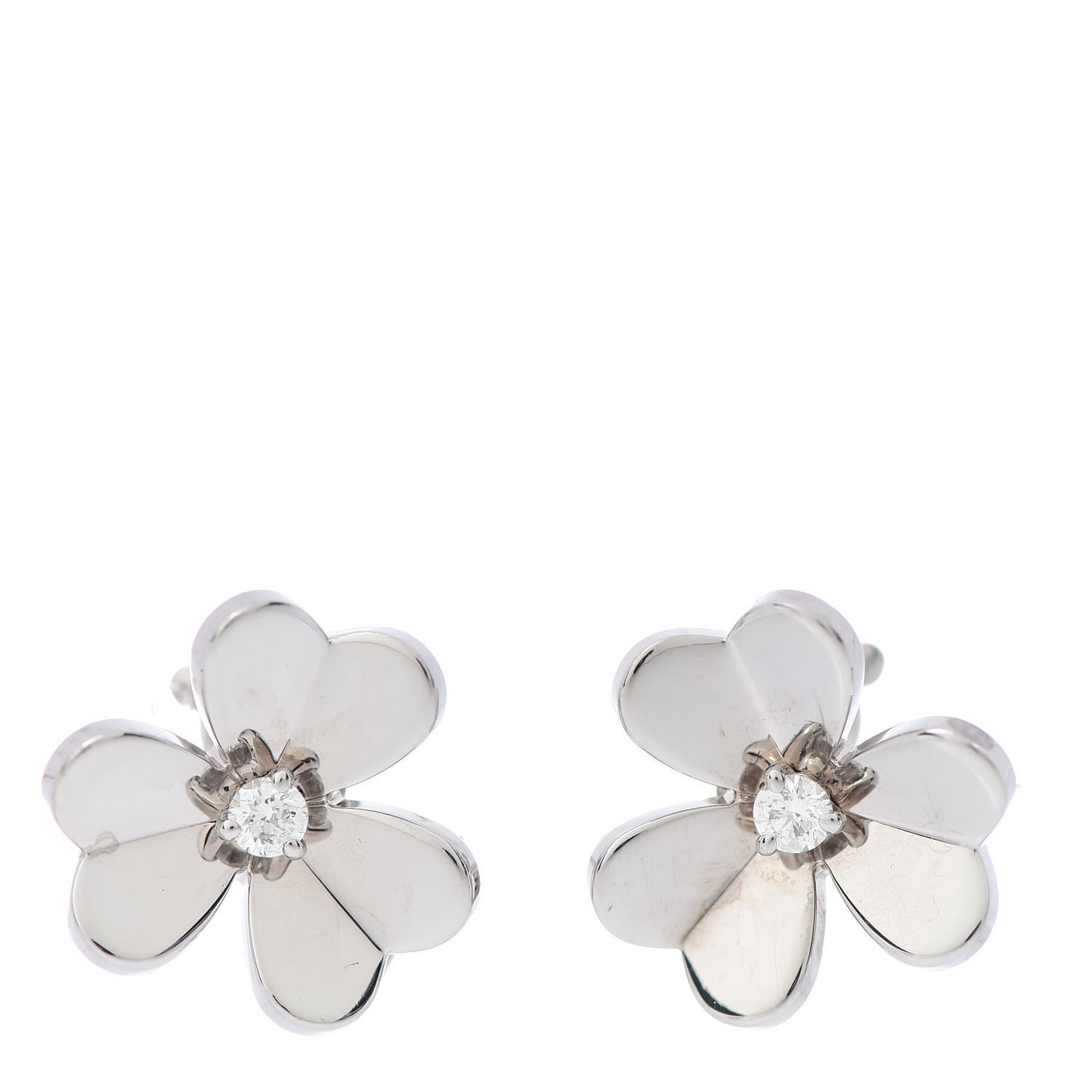 18K White Gold Diamond Small Frivole Earrings