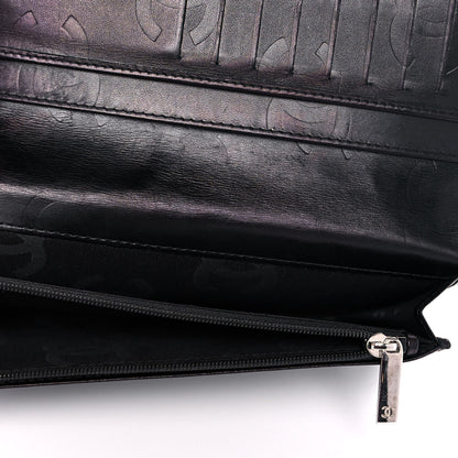 Chanel Calfskin Quilted Cambon Yen Wallet Black 6 of 11