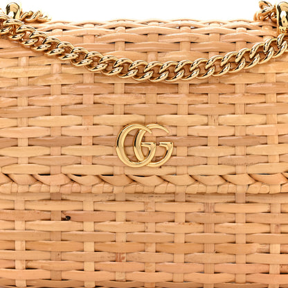 Gucci Glazed Wicker Mini Cestino Shoulder Bag Natural 8 of 11