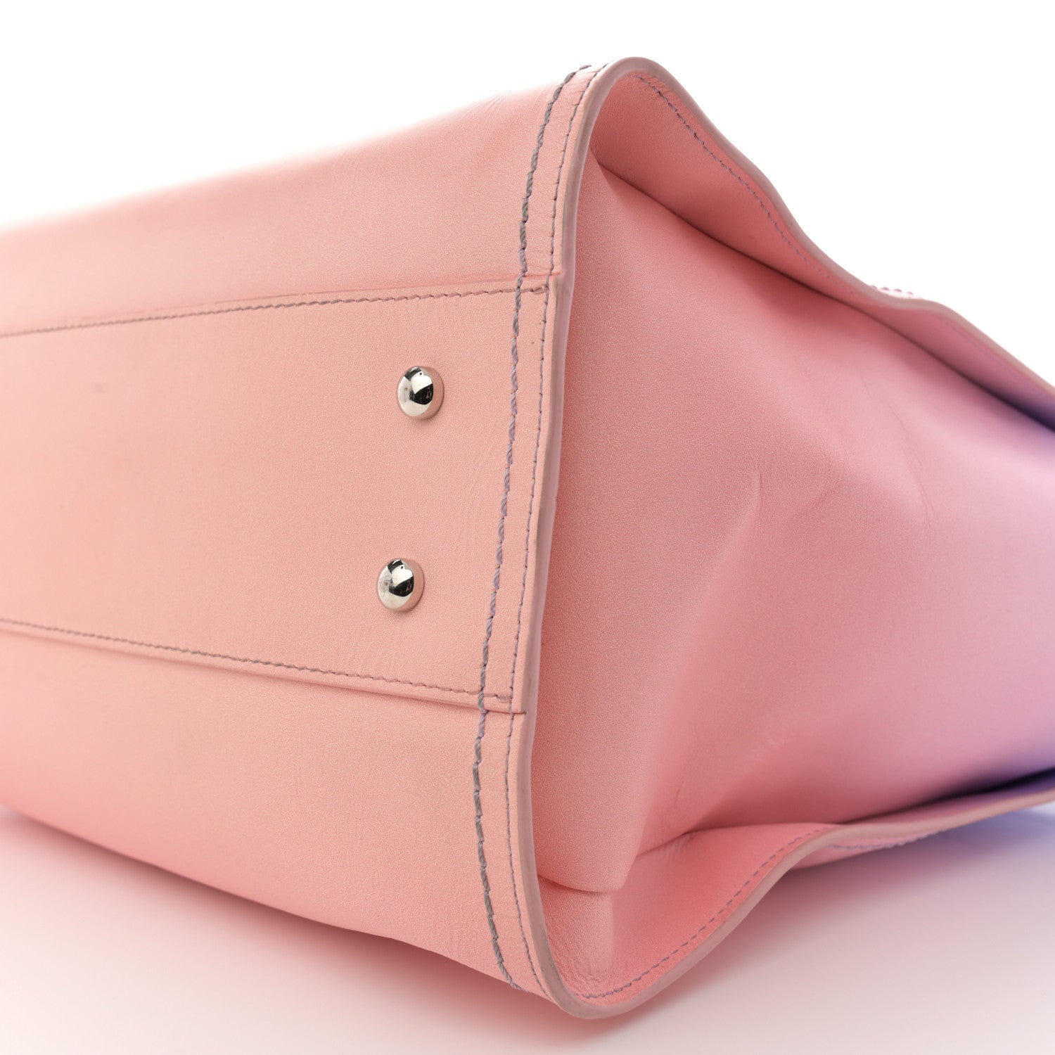 Chanel Shaded Calfskin Small Deauville Tote Light Purple Pink Coral 11 of 16