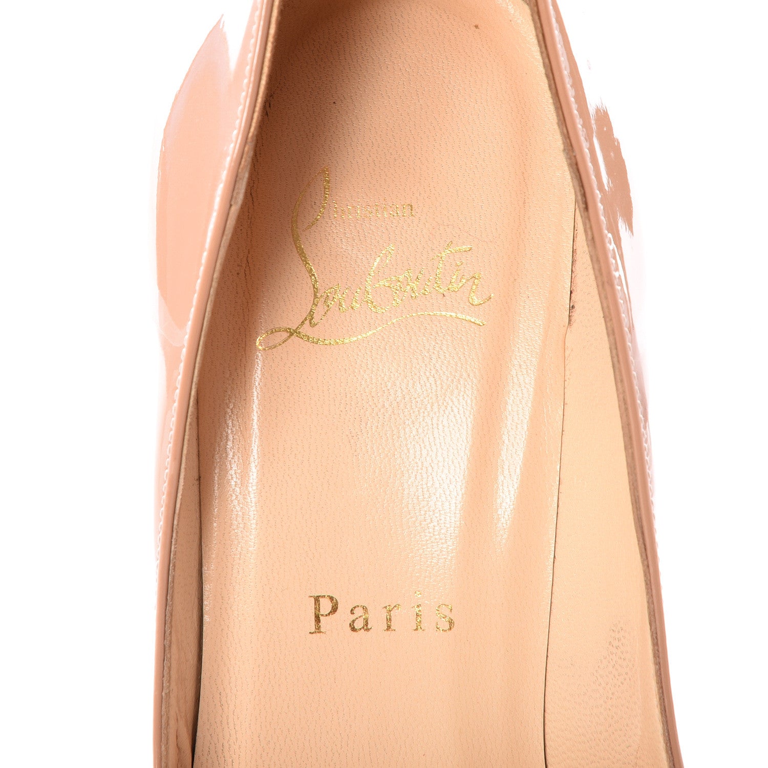 Christian Louboutin Patent Pigalle 100 Pumps 36.5 Nude 8 of 11
