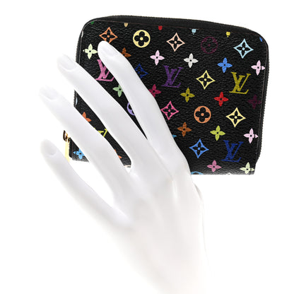 Louis Vuitton Monogram Multicolor Zippy Coin Purse Black Grenade 2 of 9