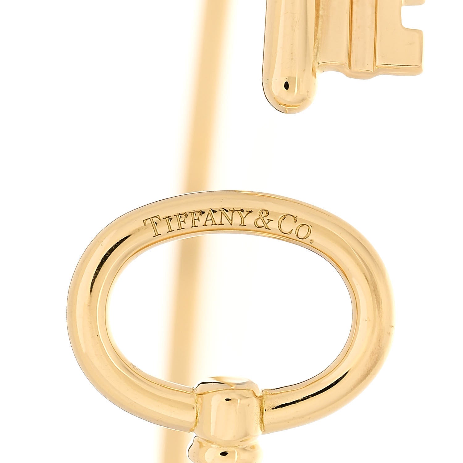 Tiffany 18K Yellow Gold Keys Wire Bracelet 3 of 4