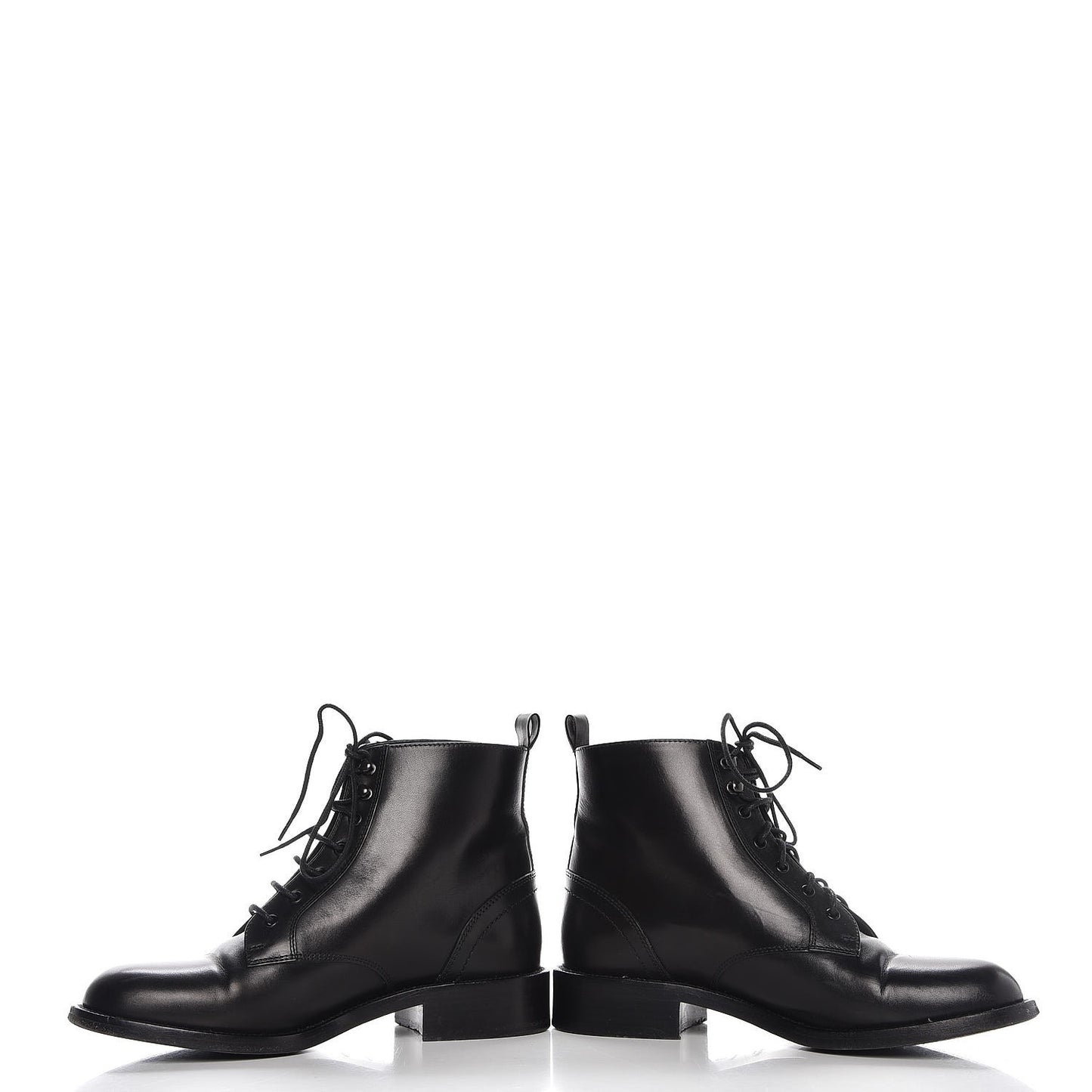 Smooth Calfskin Ankle Boots 37 Black