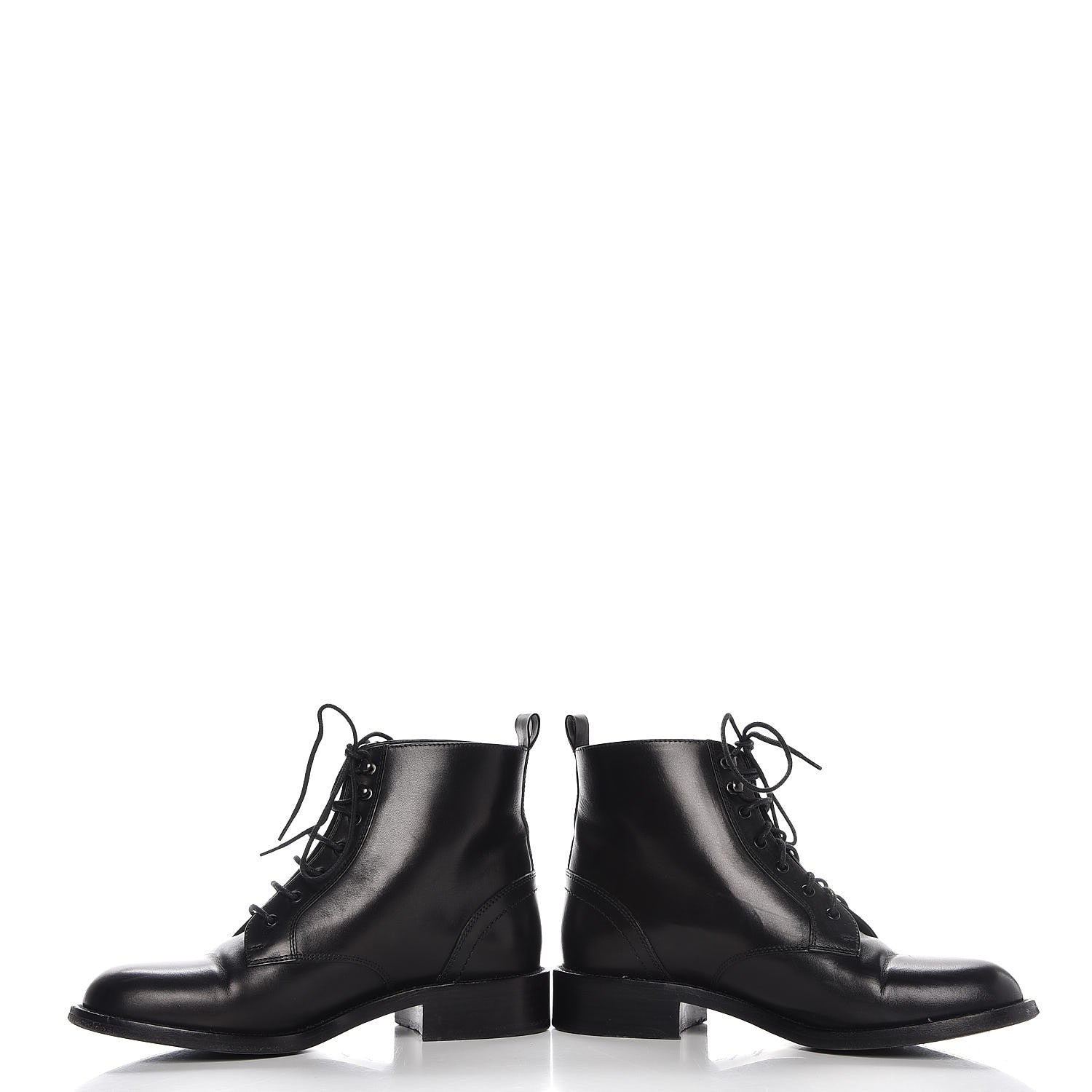 Saint Laurent Smooth Calfskin Ankle Boots 37 Black 6 of 10