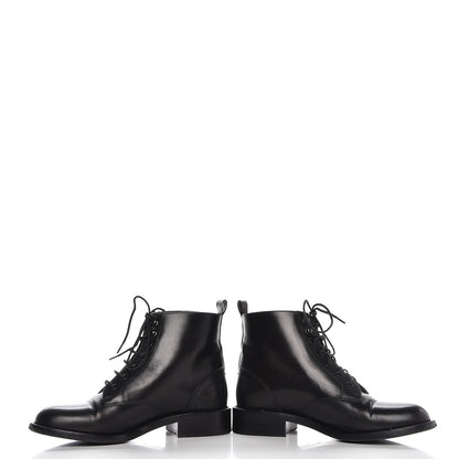 Saint Laurent Smooth Calfskin Ankle Boots 37 Black 6 of 10