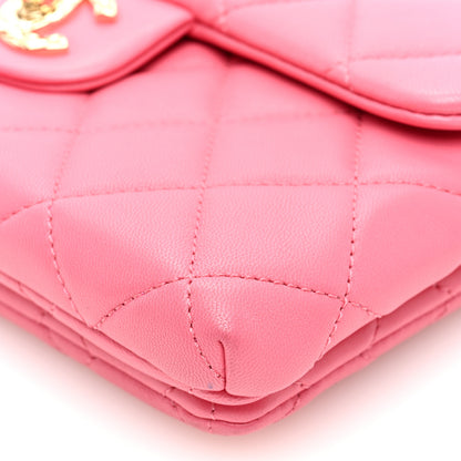 Chanel Lambskin Quilted CC Pocket Clutch With Chain Pink 11 of 19