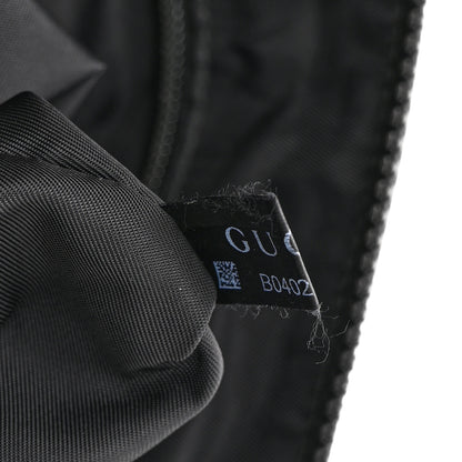 Gucci Nylon Monogram Dollar Calfskin Flat Messenger Bag Black 8 of 11