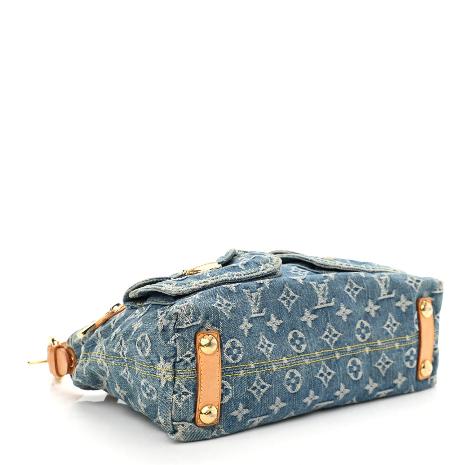 Louis Vuitton Monogram Denim Baggy PM Blue 4 of 13