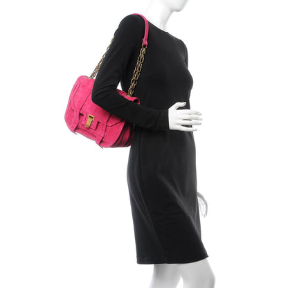 Proenza Schouler Suede PS1 Mini Pouch Messenger Bag Chianti 2 of 16