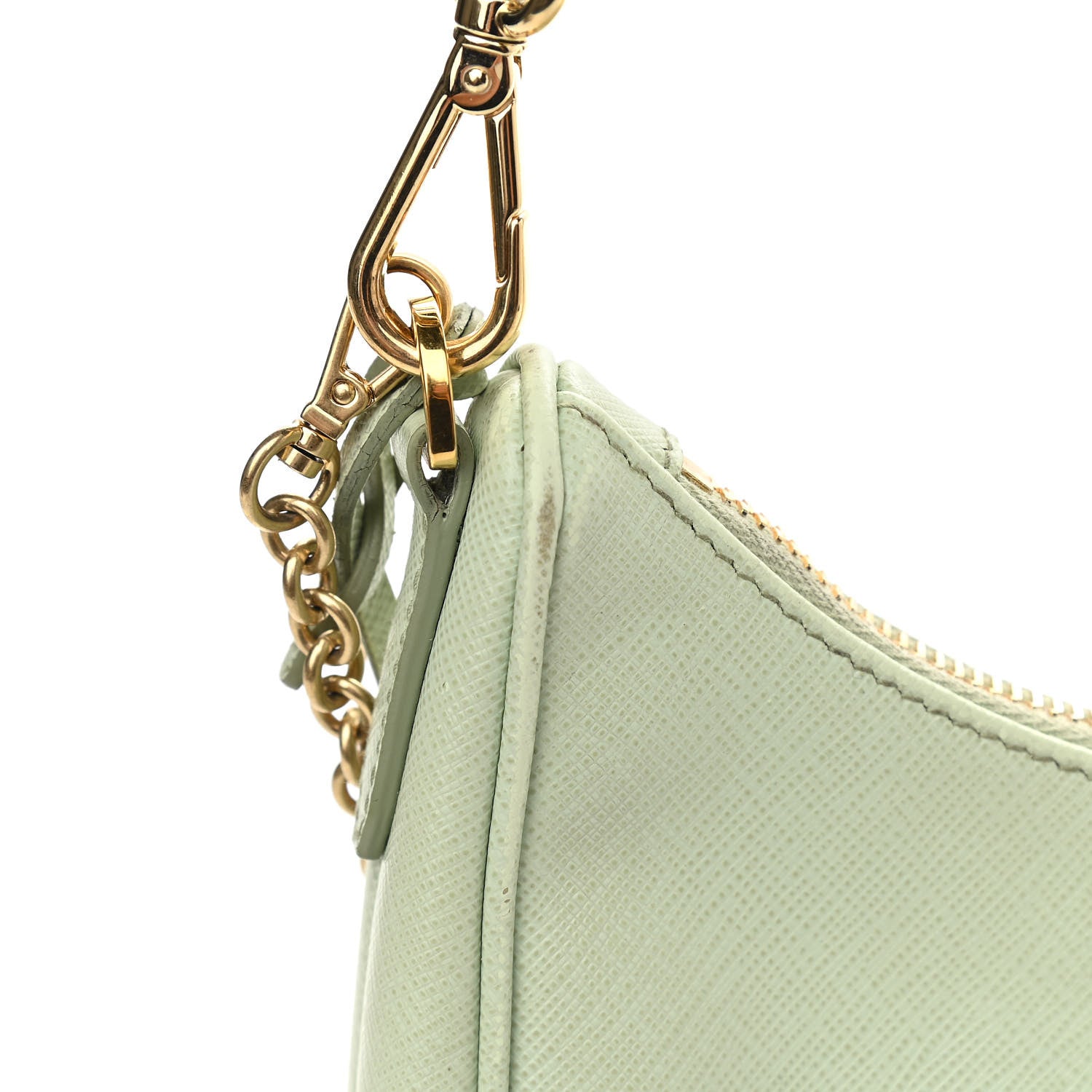 Prada Saffiano Lux Re-Edition 2005 Shoulder Bag Acqua 16 of 19