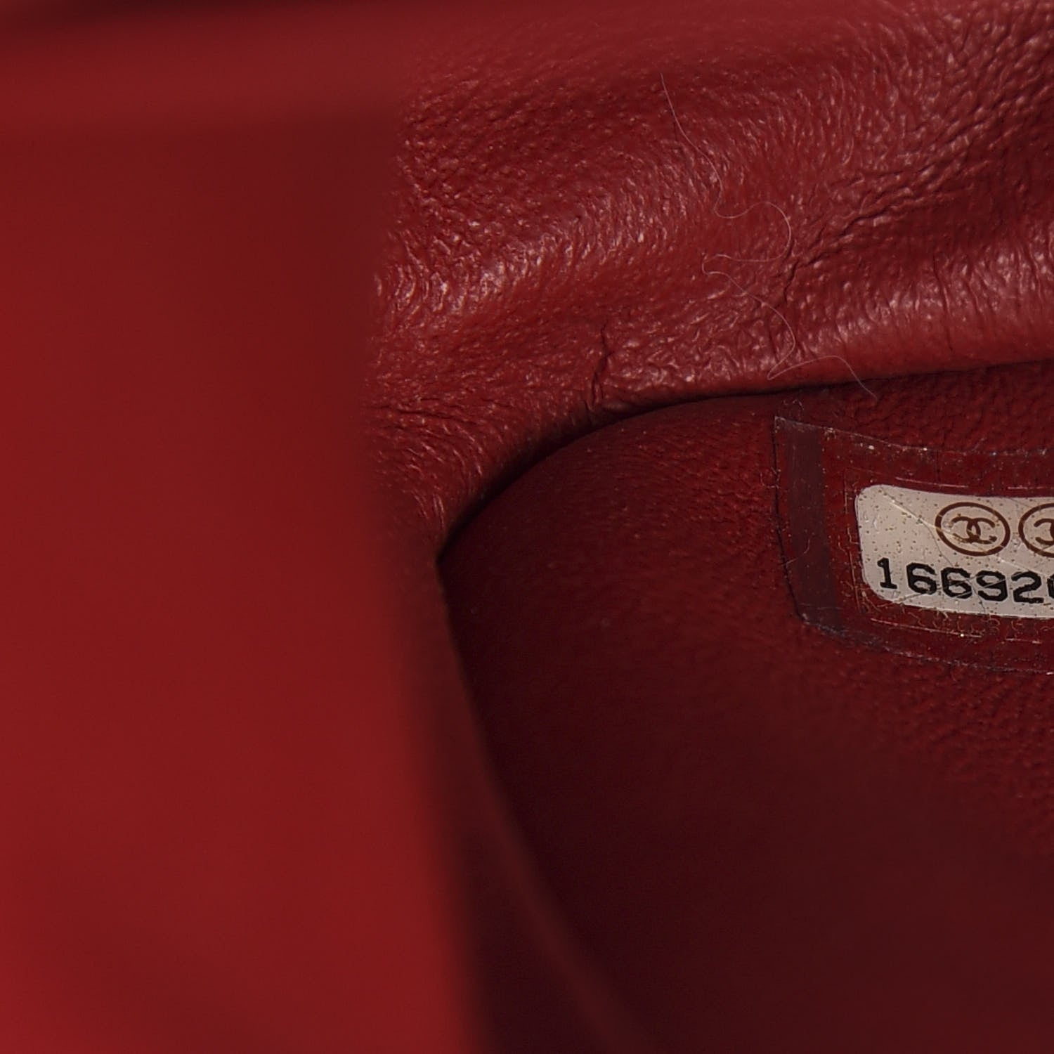 Chanel Caviar Quilted Jumbo Double Flap Red 9 of 10