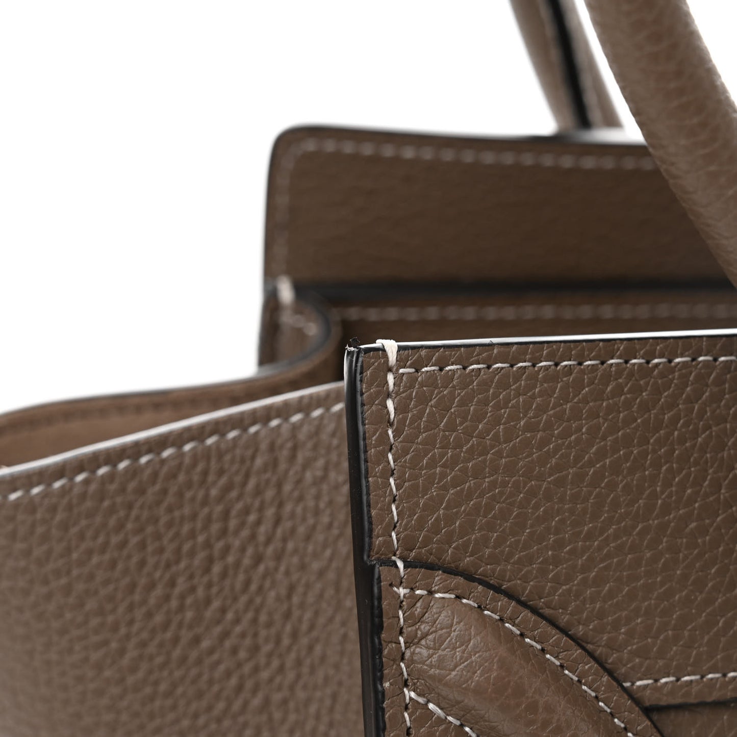 Drummed Calfskin Micro Luggage Souris